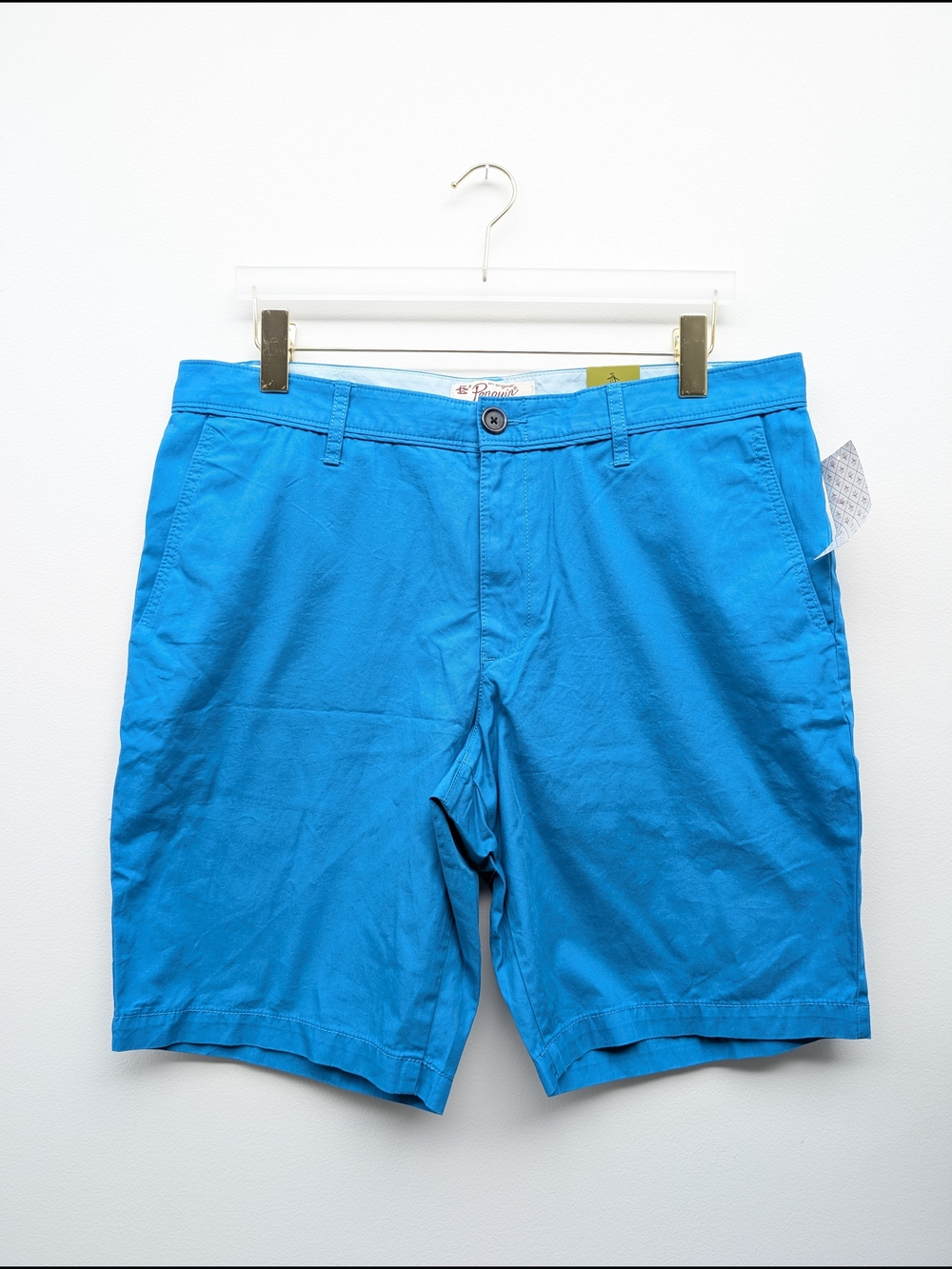 Original Penguin Bright Blue Flat Front Chino Shorts